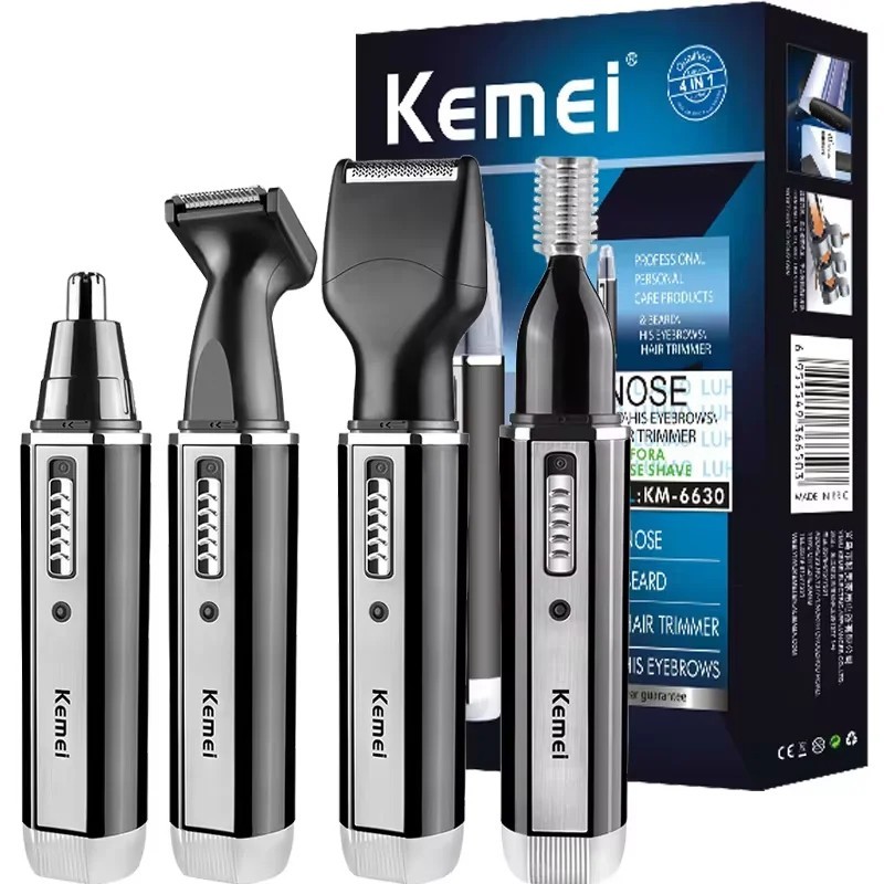 4in1 Rechargeable Nose Trimmer Beard Trimmer for Men Ear Eyebrow Nose Hair Trimm