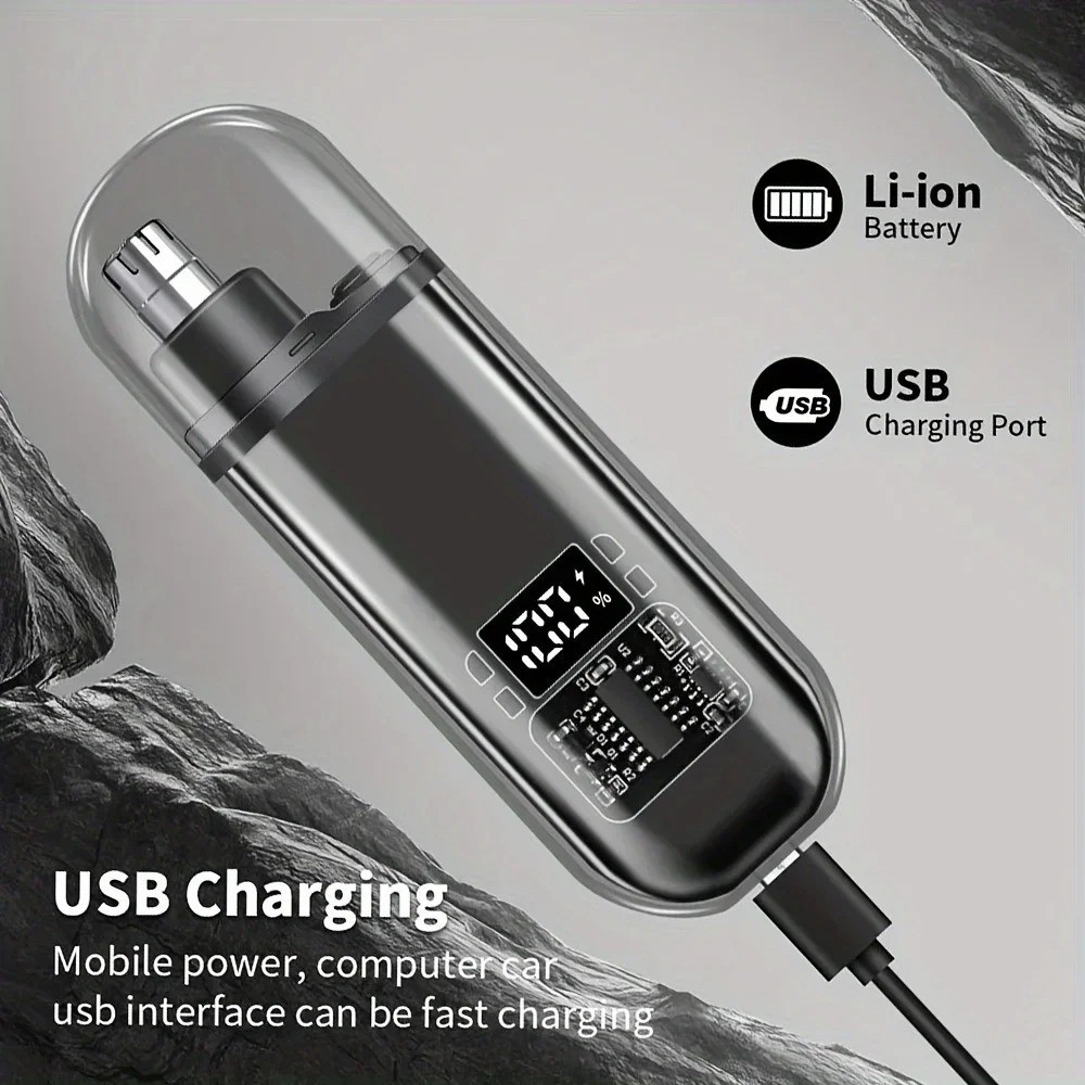 USB Rechargeable Nose Ear Hair Trimmer for Men Portable Clipper Original