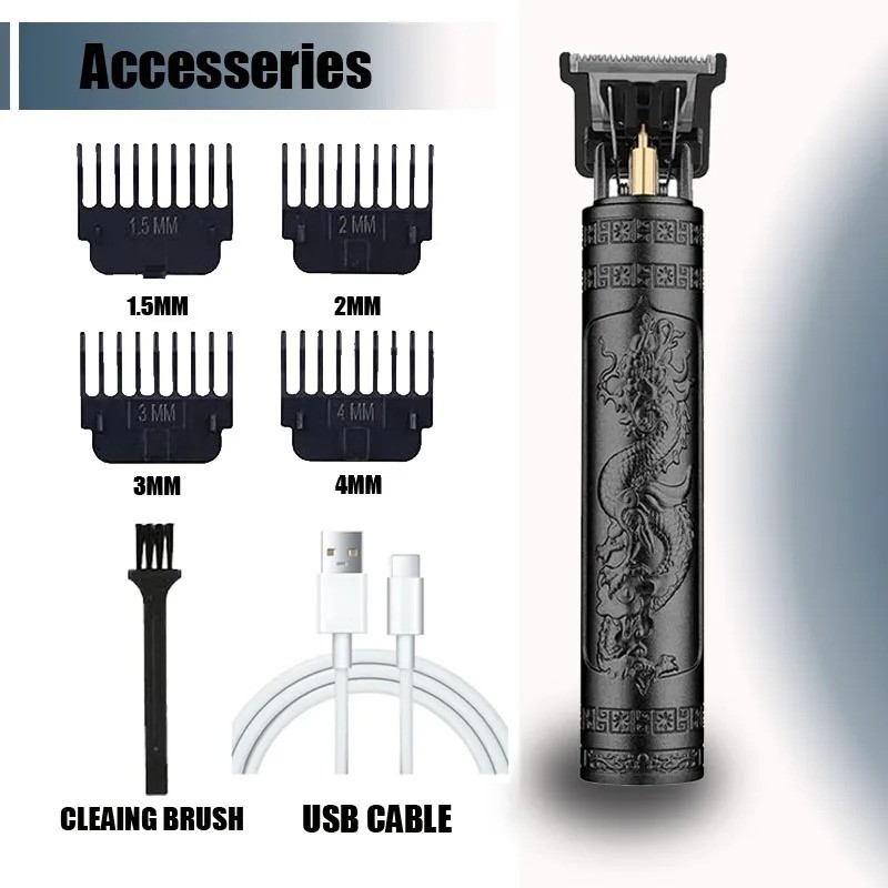 Professional Hair Clippers Trimmer Cutting Beard Cordless Barber Shaving Machine