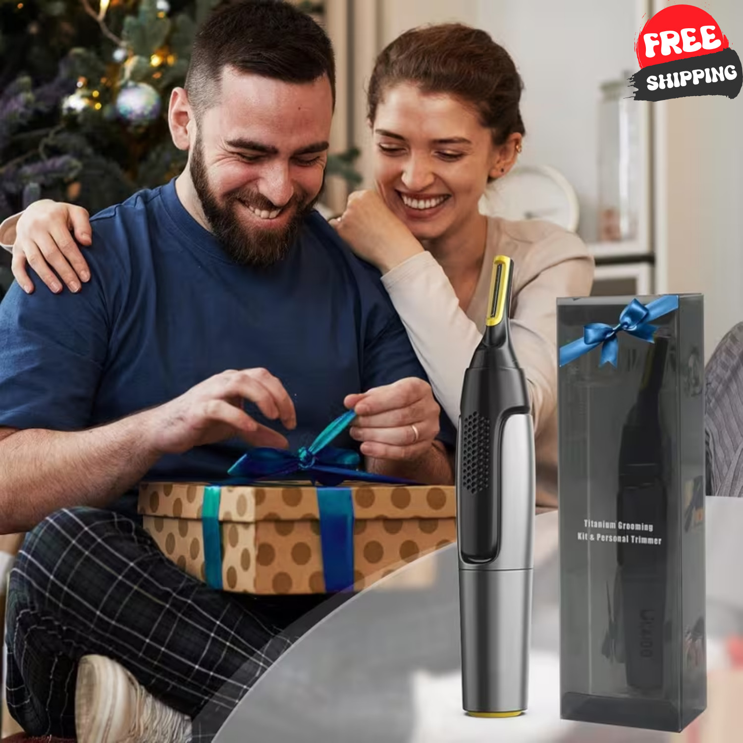 Men Electric Ear Beard Nose Hair Trimmer Eyebrow Mustache Remover Shaver Clipper