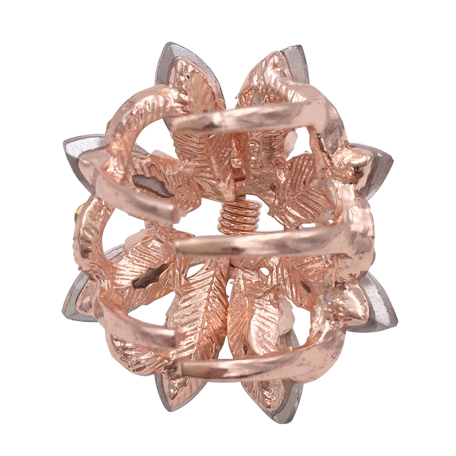 3PCS Crystal Rhinestone Rose Gold Tone Small 3 Count (Pack of 1),
