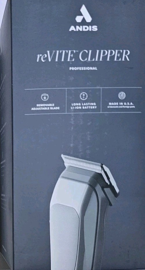 ANDIS REVITE CLIPPER W/ TAPER BLADE – GREY