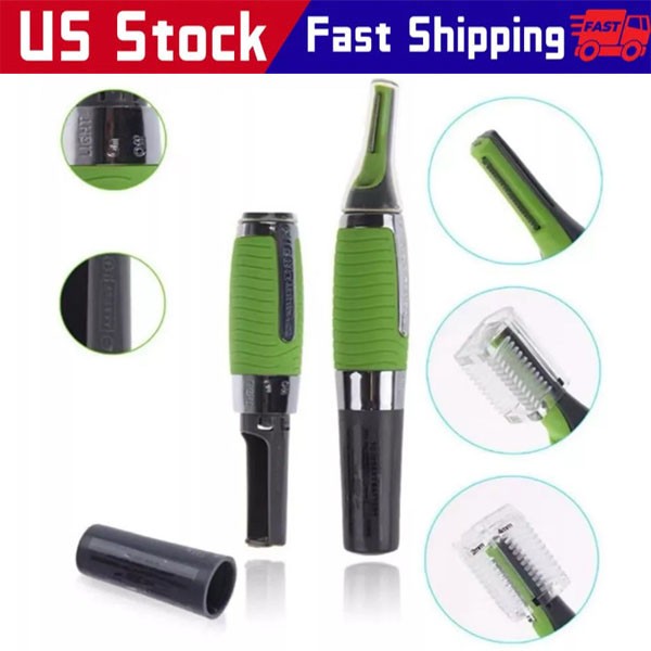 Hot Men Nose Ear Face Neck Eyebrow Hair Mustache Beard Trimmer Shaver Clipper