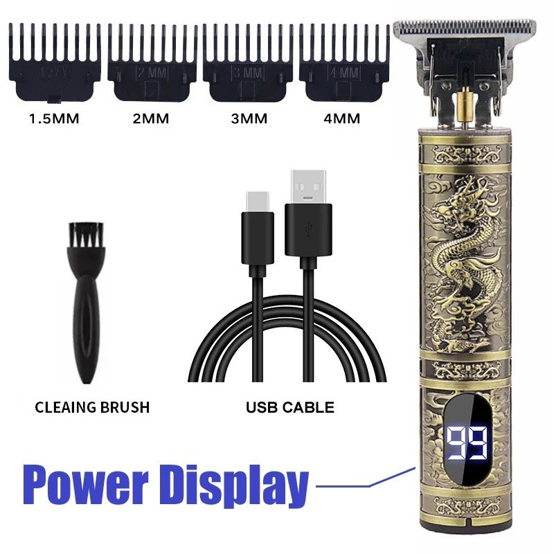 Professional Hair Clippers Trimmer Cutting Beard Cordless Barber Shaving Machine