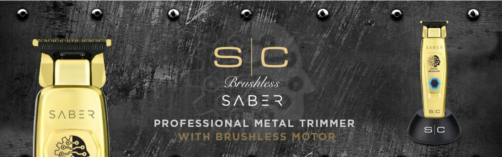 StyleCraft by Silver Bullet Saber Hair Trimmer Gold – Digital Brushless Motor