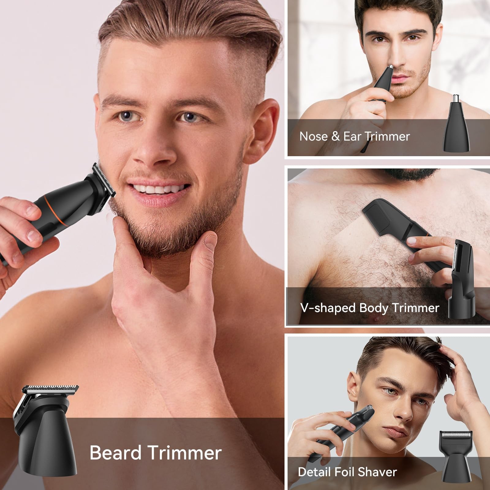 Manscape Body Hair Trimmer for Men, Waterproof Pubic, Groin & Ball Shaver, No…