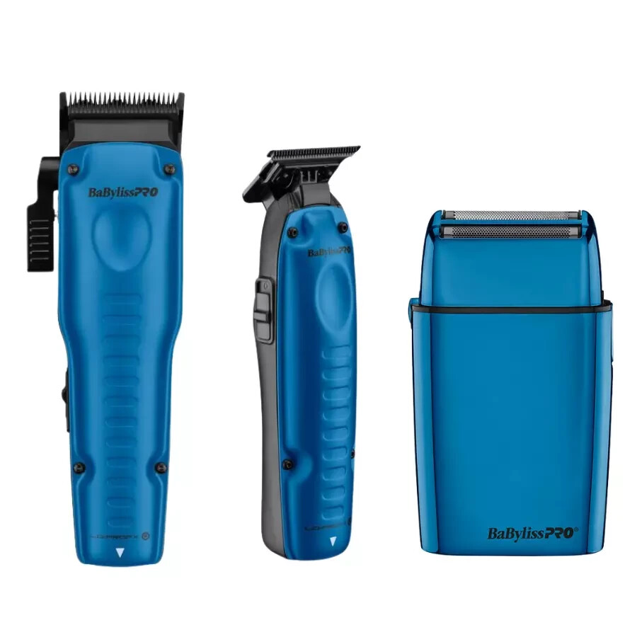BaByliss PRO FXONE LO-PRO FX ONE BLUE Professional Clipper Trimmer Shaver Set