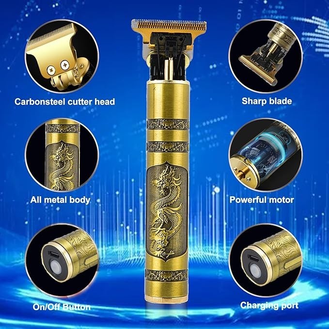 Vintage T9 Barbeador Dragon Beard Hair Trimmer Cutter Machine for Men