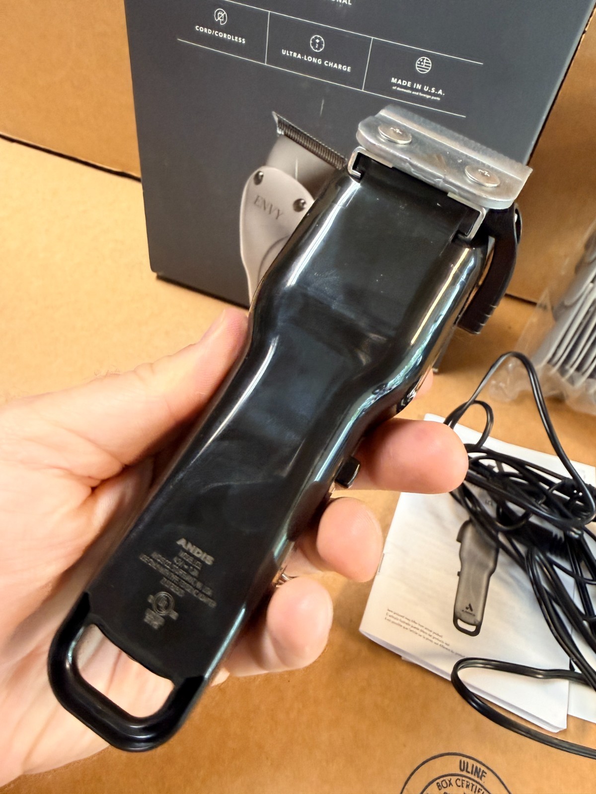 Andis 73000 Cordless Envy Li Adjustable Blade Clipper Rotary Motor