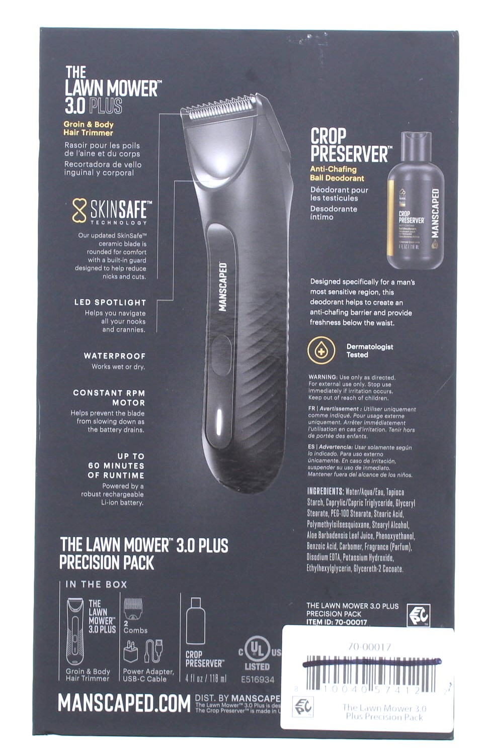 Manscaped- The Lawn Mower 3.0 Plus Precision Pack Trimmer