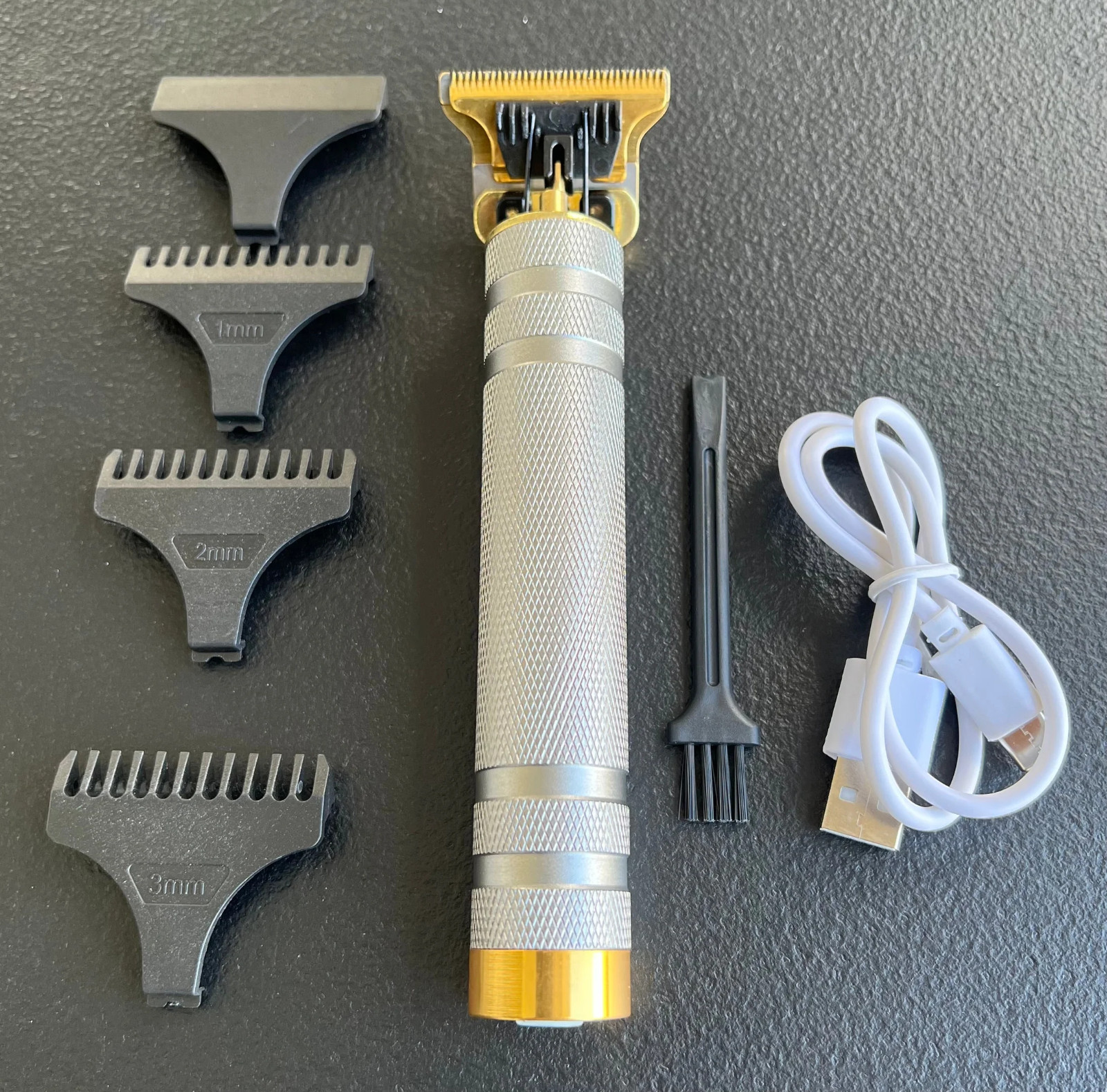 Vintage T9 Barbeador Gold Silver Beard Hair Trimmer Cutter Machine for Men