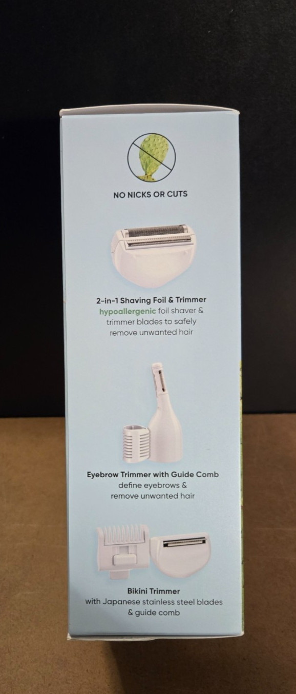 Conair Girlbomb GBLT42 All-in-One Shaver Trimmer Rechargeable 8-Piece Kit