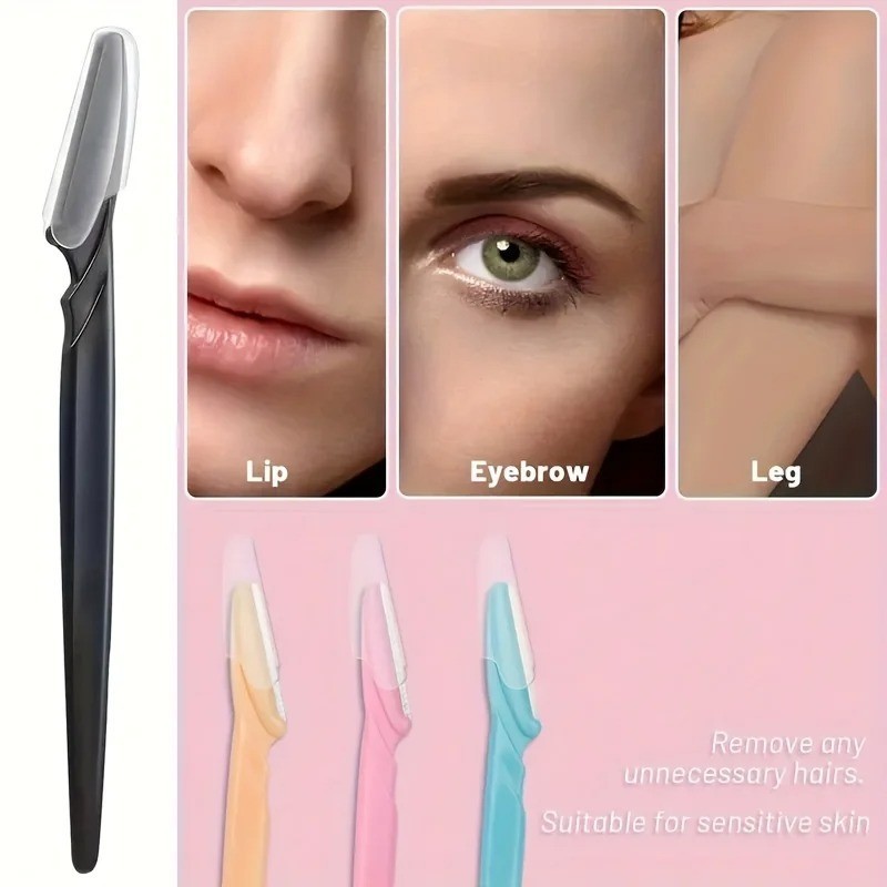 6 PCS Women Face & Eyebrow Hair Removal Safety Razor Trimmer Shaper Shaver