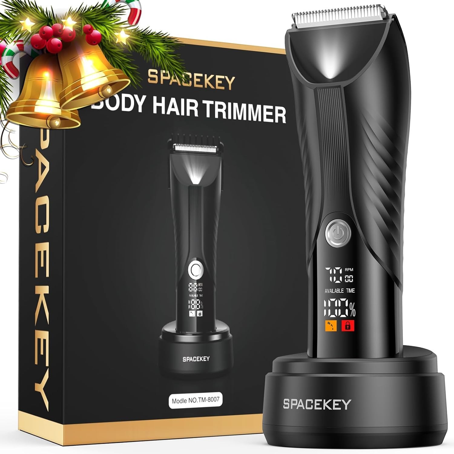 Manscape Groin Hair Waterproof Trimmer Electric Ball Trimmer Wet/Dry Body Shaver
