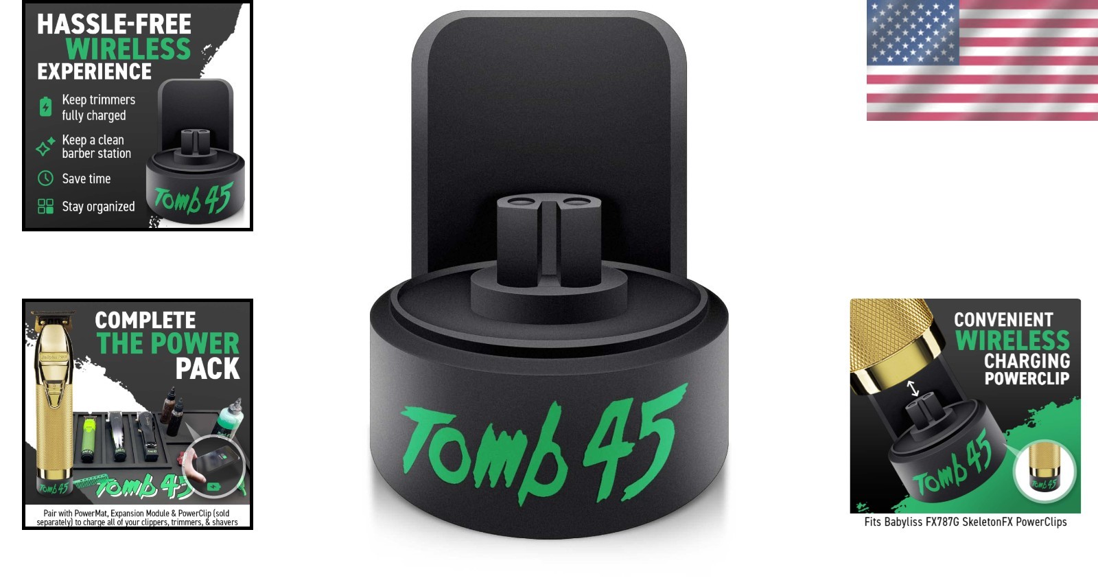 Wireless Charging PowerClip for Hair Trimmers