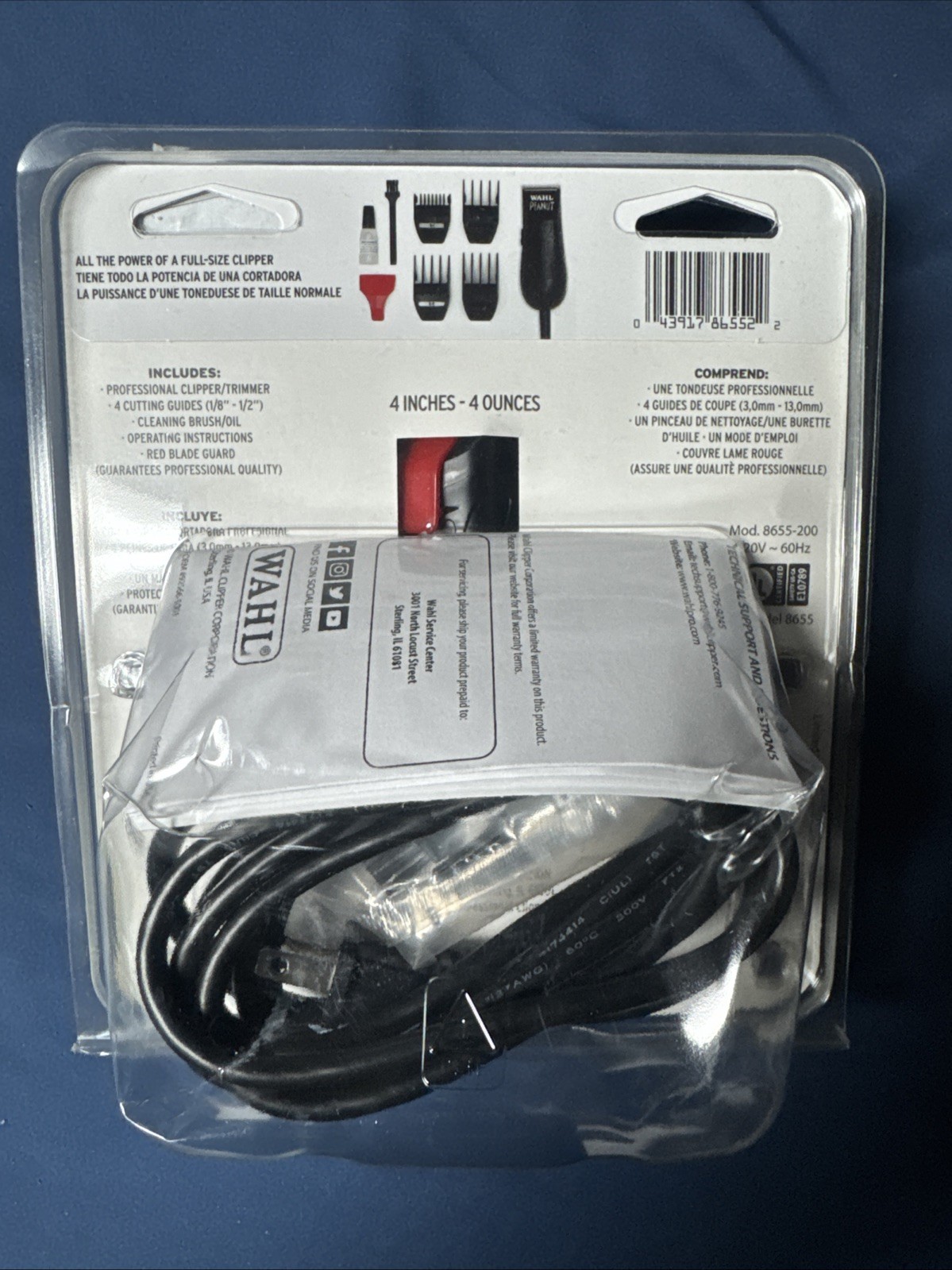 New!!!! Wahl Black Peanut Clipper/ Trimmer