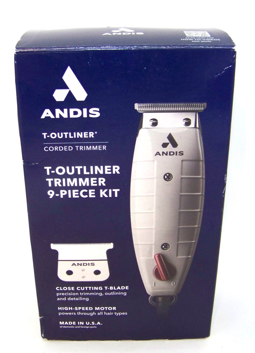 Andis T-Outliner Model G Corded Trimmer Grey T-Blade Barber Hair Clipper