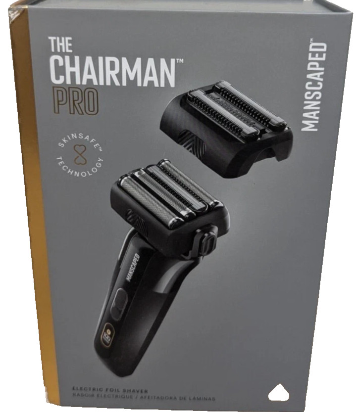 MANSCAPED® The Chairman PRO Men’s Foil Face Shaver – Two Interchangeable Blades