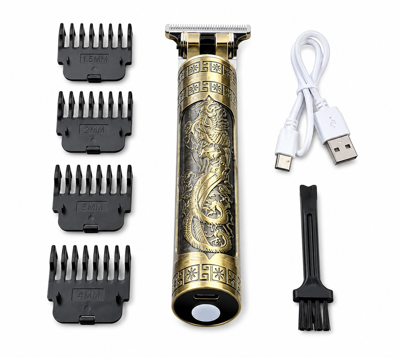 Beard and Hair Trimmer Cutter Machine for Men ,Vintage T9 Barbeador Dragon
