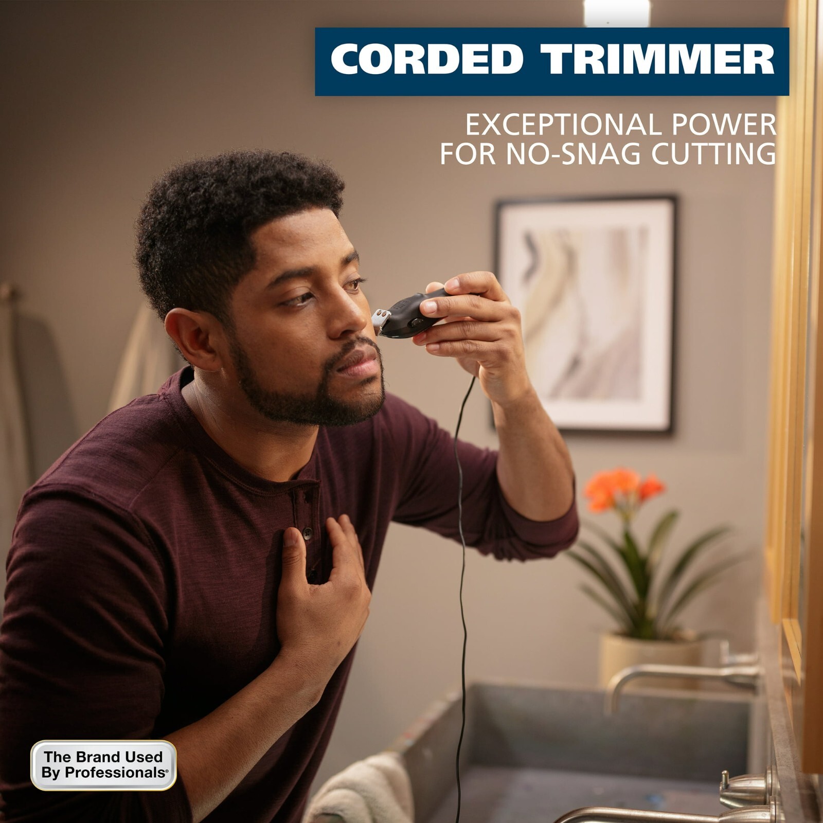 Wahl 9307-300 T-Pro Corded T-Blade Beard Mustache Trimmer Barber Shaver 120V NEW