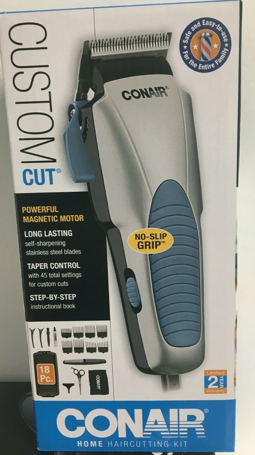 Conair Custom Cut 18-piece Home Hair Cutting Kit with No Slip Grip