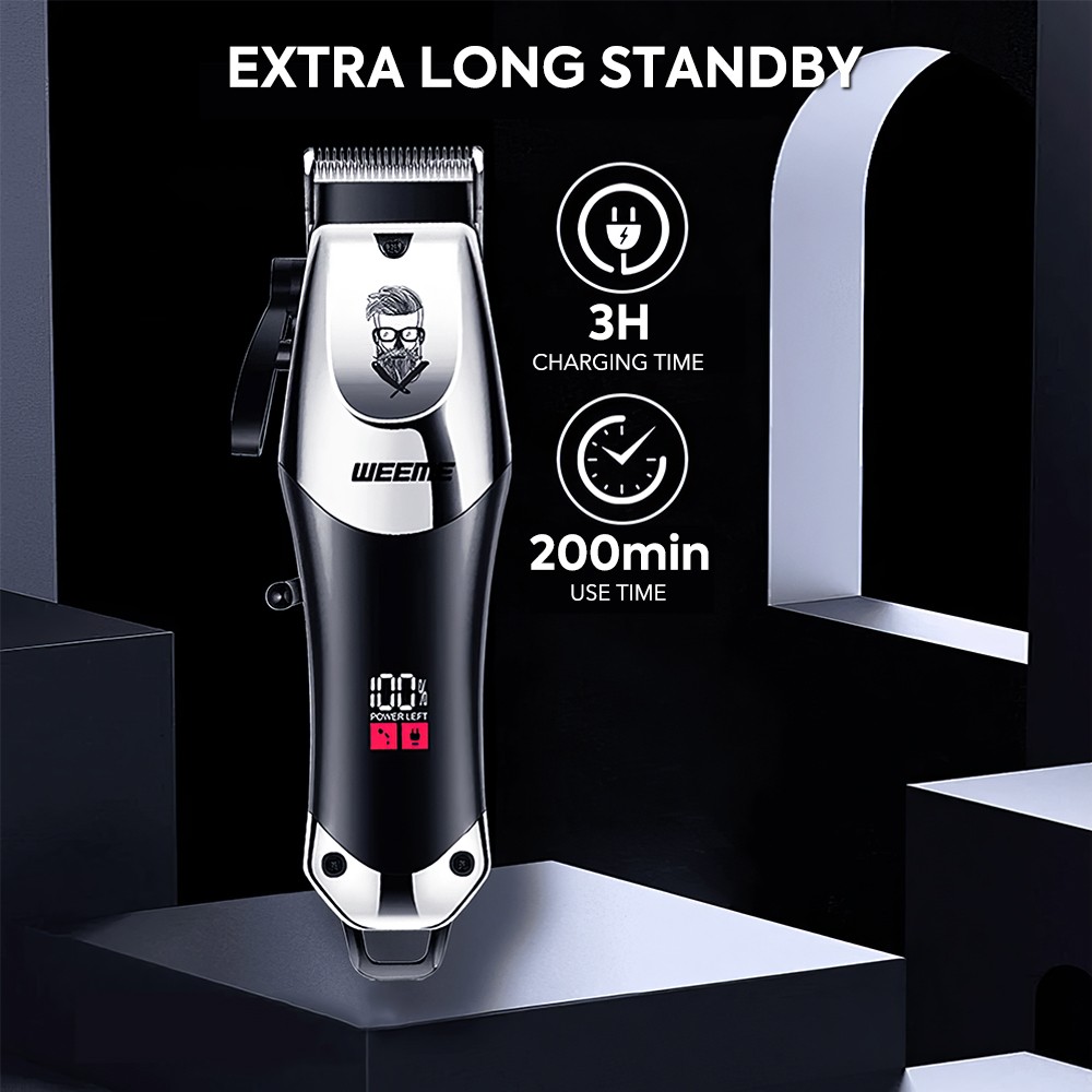 Men Hair Cutter Clipper Set lectric Cordless Trimmer Set Rechargeable For Barber