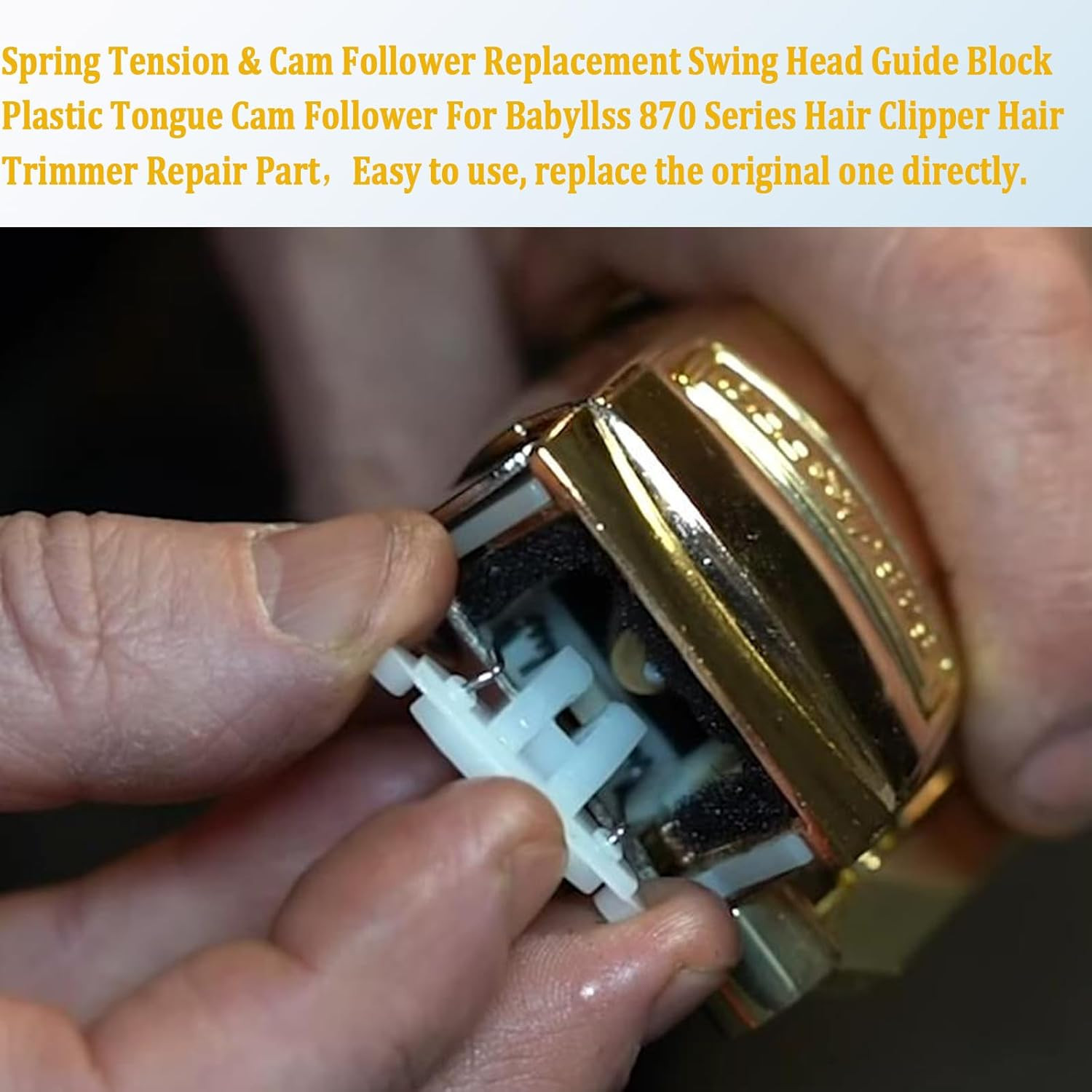 Hair Clippers Spring Tension and Cam Follower Swing Head Fit for Babyliss 870 Se