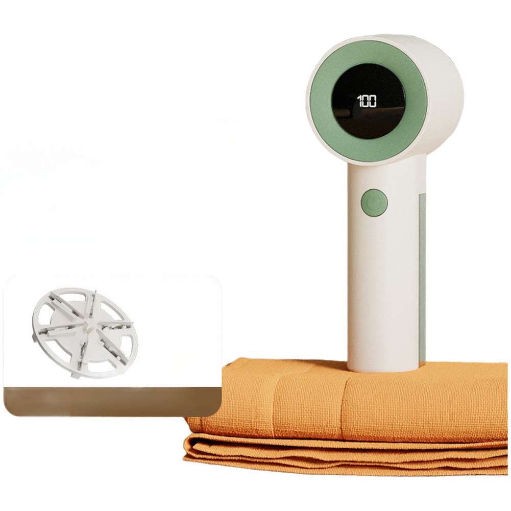 3-Setting Rechargeable Lint Remover Turbo Fan Tech LED Display ABS Construction