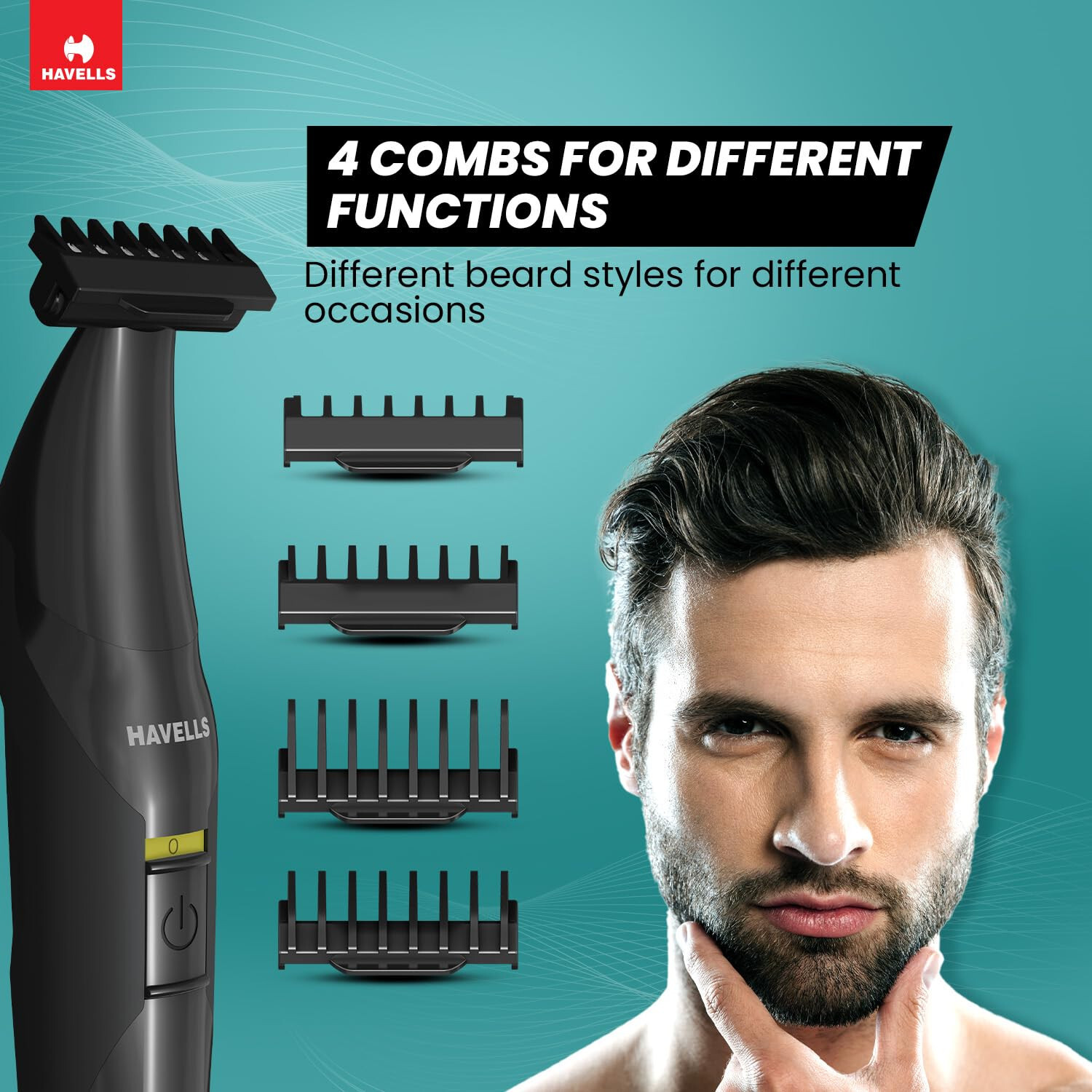 Havells Shimmer plus Dual-Blade Shaver Trimmer – Black,