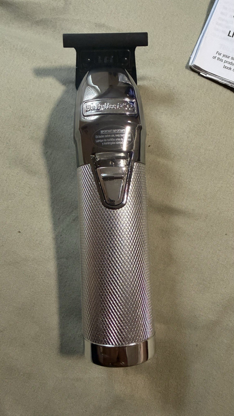 Brand New Unused Genuine BaByliss PRO SilverFX Lithium Outliner Trimmer FX787NS
