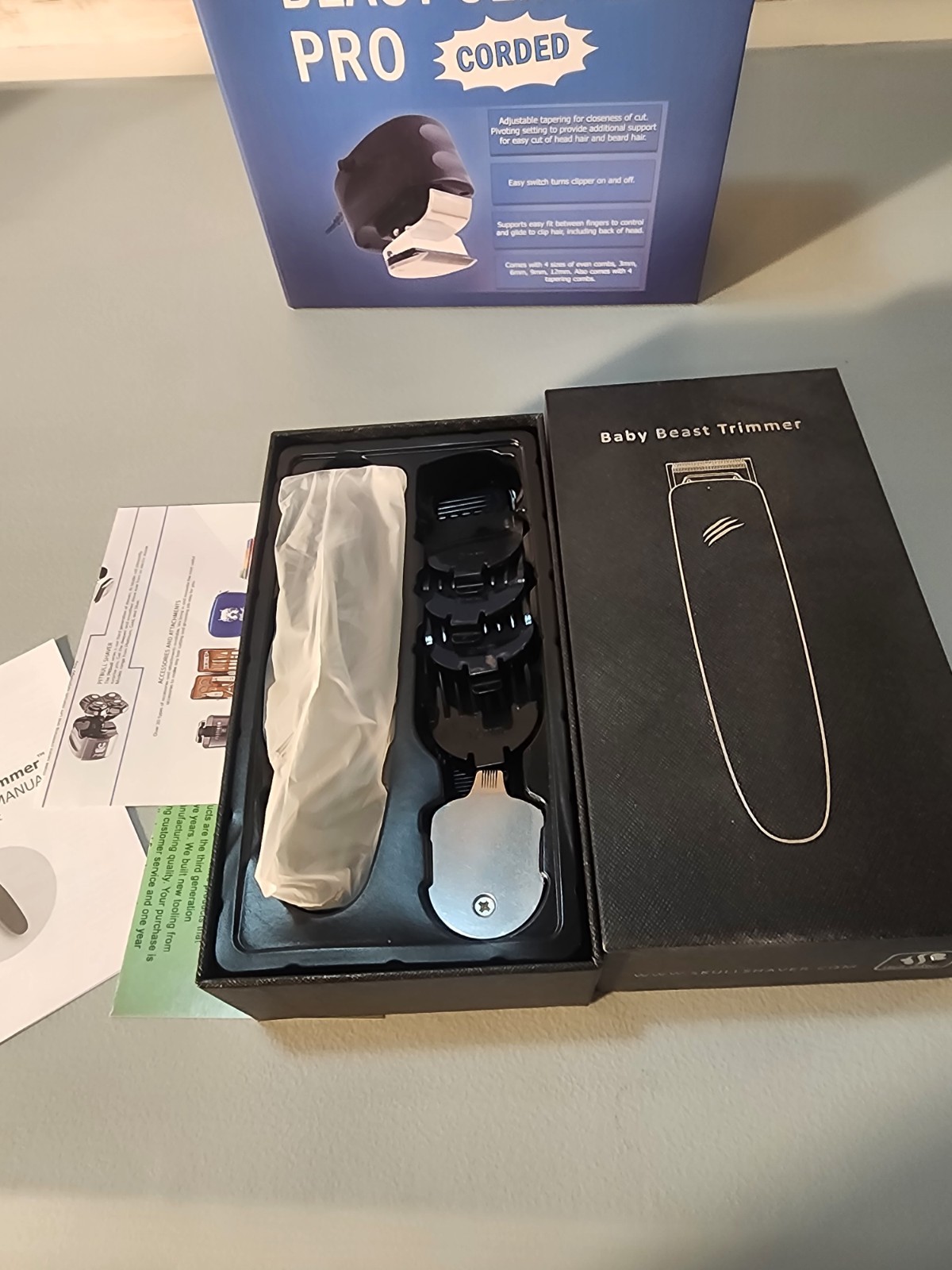 Beast Clipper Pro & Baby Beast Trimmer Combo Kit BRAND NEW Free Shipping