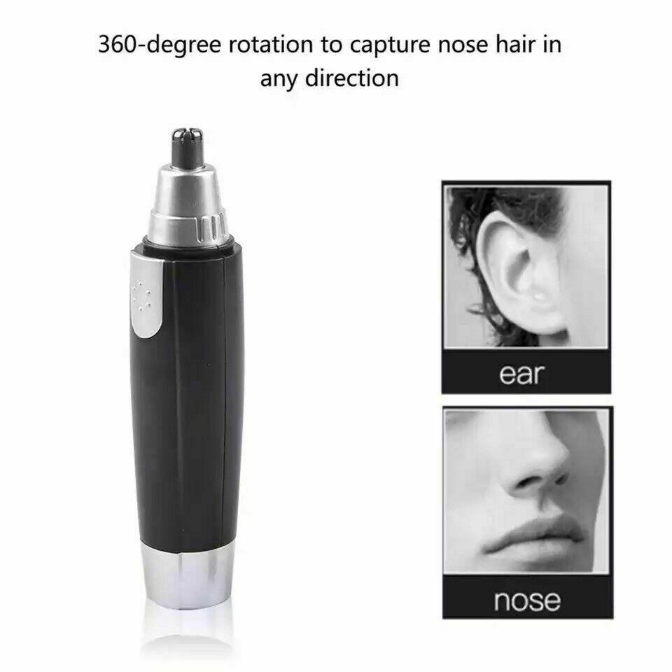 Electric Nose Ear Hair Trimmer Face Neck Eyebrow Shaver Clipper Groomer Cleaner