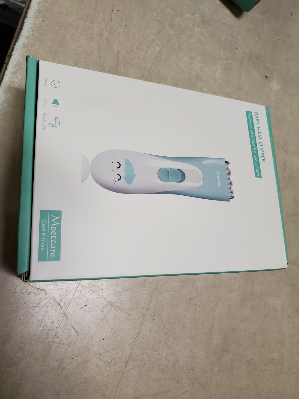 Meetcare Baby Hair Clippers Ceramic Blade Electric Kids Hair Trimmer 2.0 IPX7