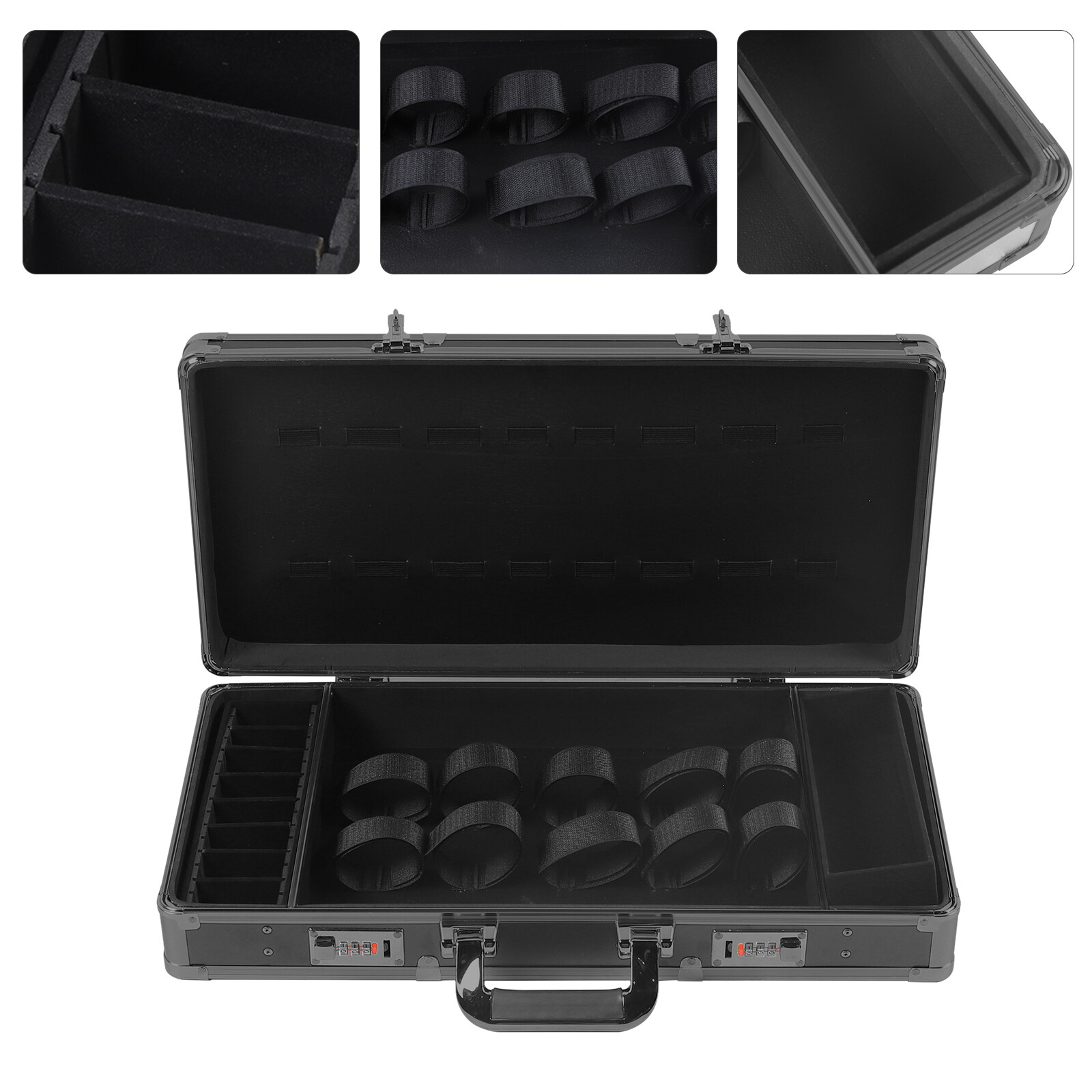 Barber Stylist Suitcase Carrying Case Box For Clippers Trimmers Scissors Combs