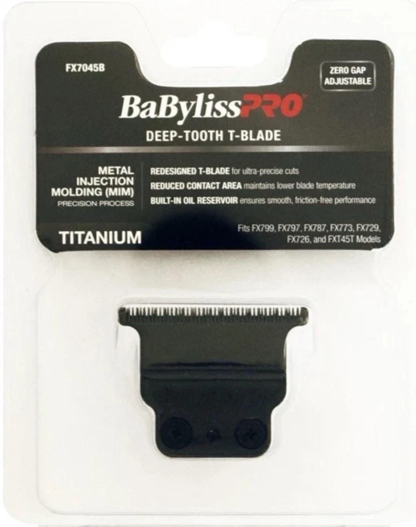 BaBylissPRO Metal-Injection Molded Deep-Tooth T-Blade for Trimmers | FX7045B
