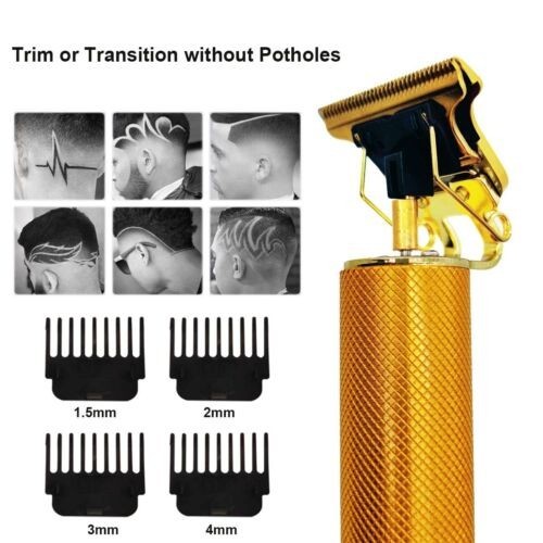 Vintage T9 Barbeador Gold Beard Hair Trimmer Cutter Machine