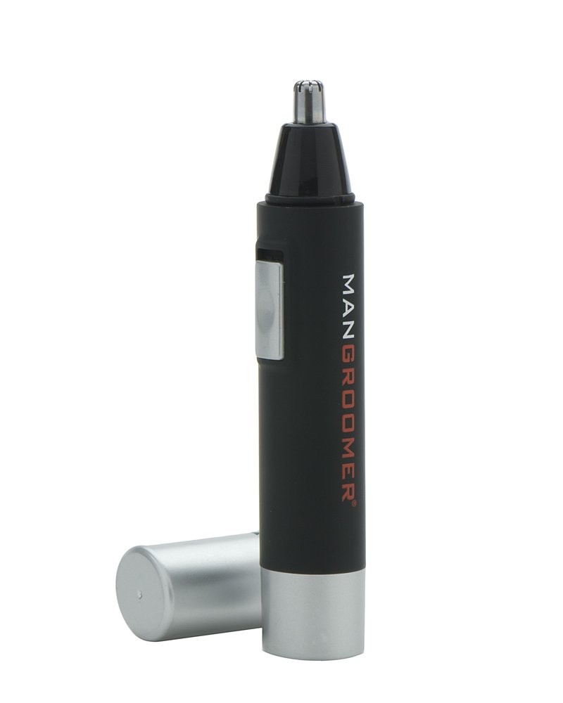 Silver and Black Hair Trimmer Hypoallergenic Stainless Steel Blades Wet Dry Use
