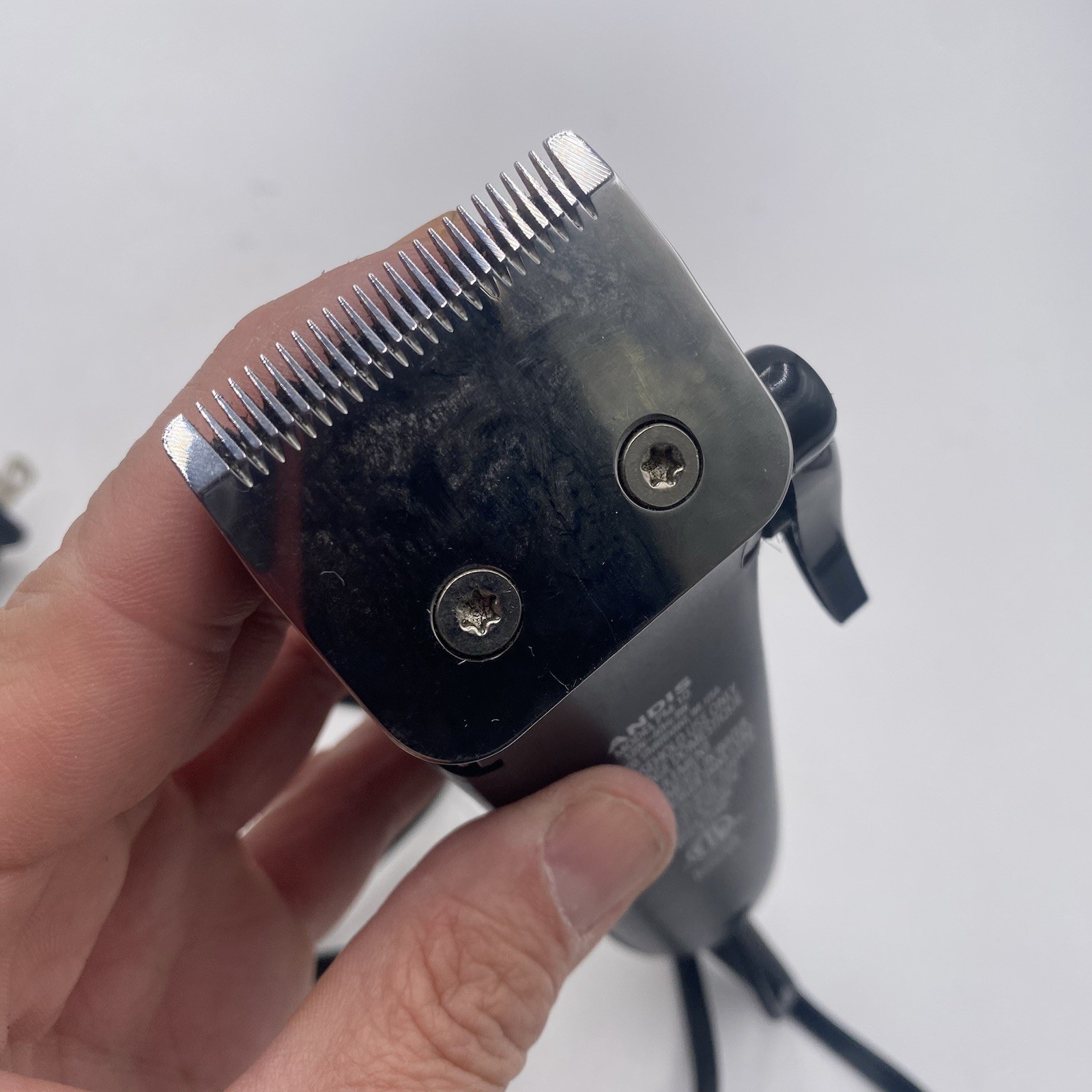 Andis Electric Clipper Hair Cutter Model PM-10 Silver Black Tested Working