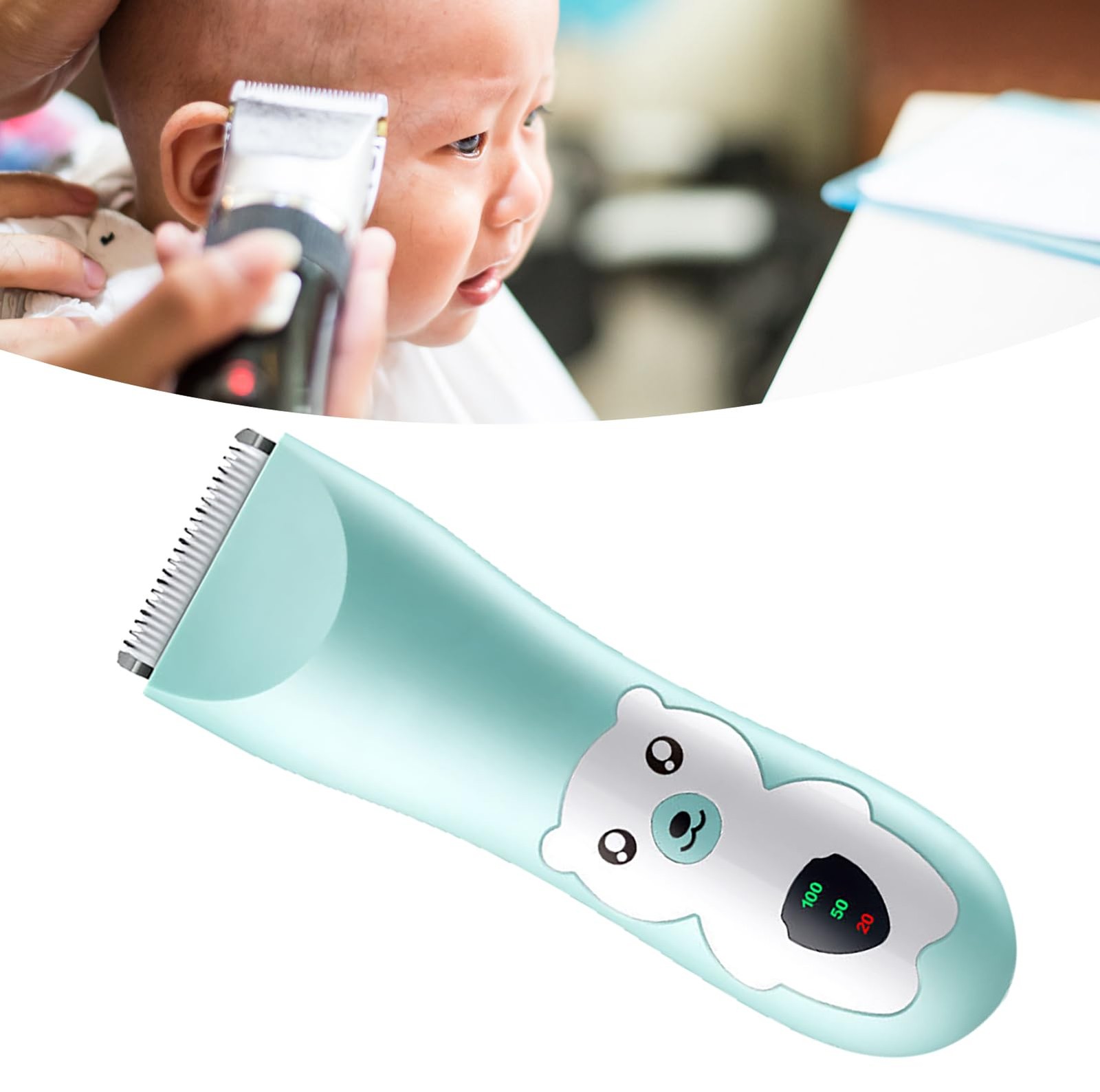 Baby Hair Clippers Ultra Quiet, Safe Electric Hair Trimmer for Kids & Infants…