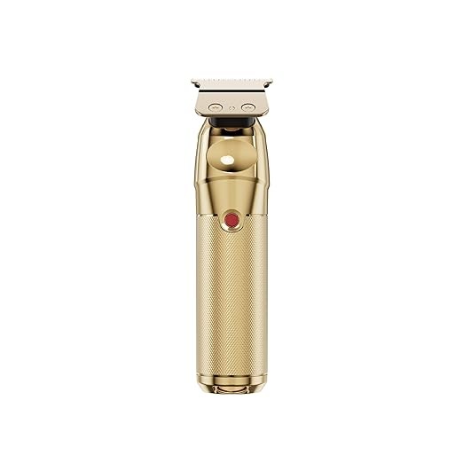 BaBylissPRO FXONE Gold Trimmer – DLC Titanium T-Blade, Interchangeable Battery