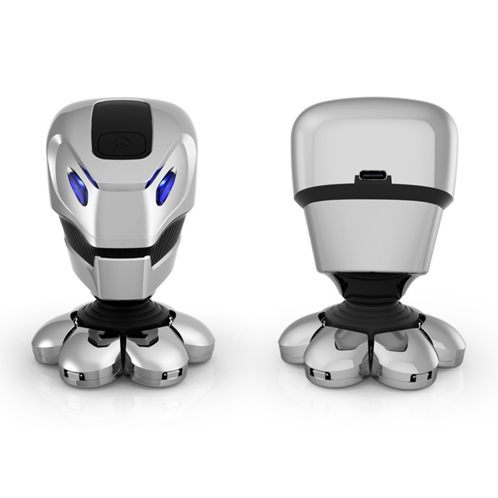 5 IN 1 7D Rotary Electric Shaver Rechargeable Bald Head Shaver Beard Trimmer Men