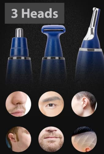New Portable Elec Nose Ear Eyebrow Beard Mustache Hair Remover Shaver Clipper