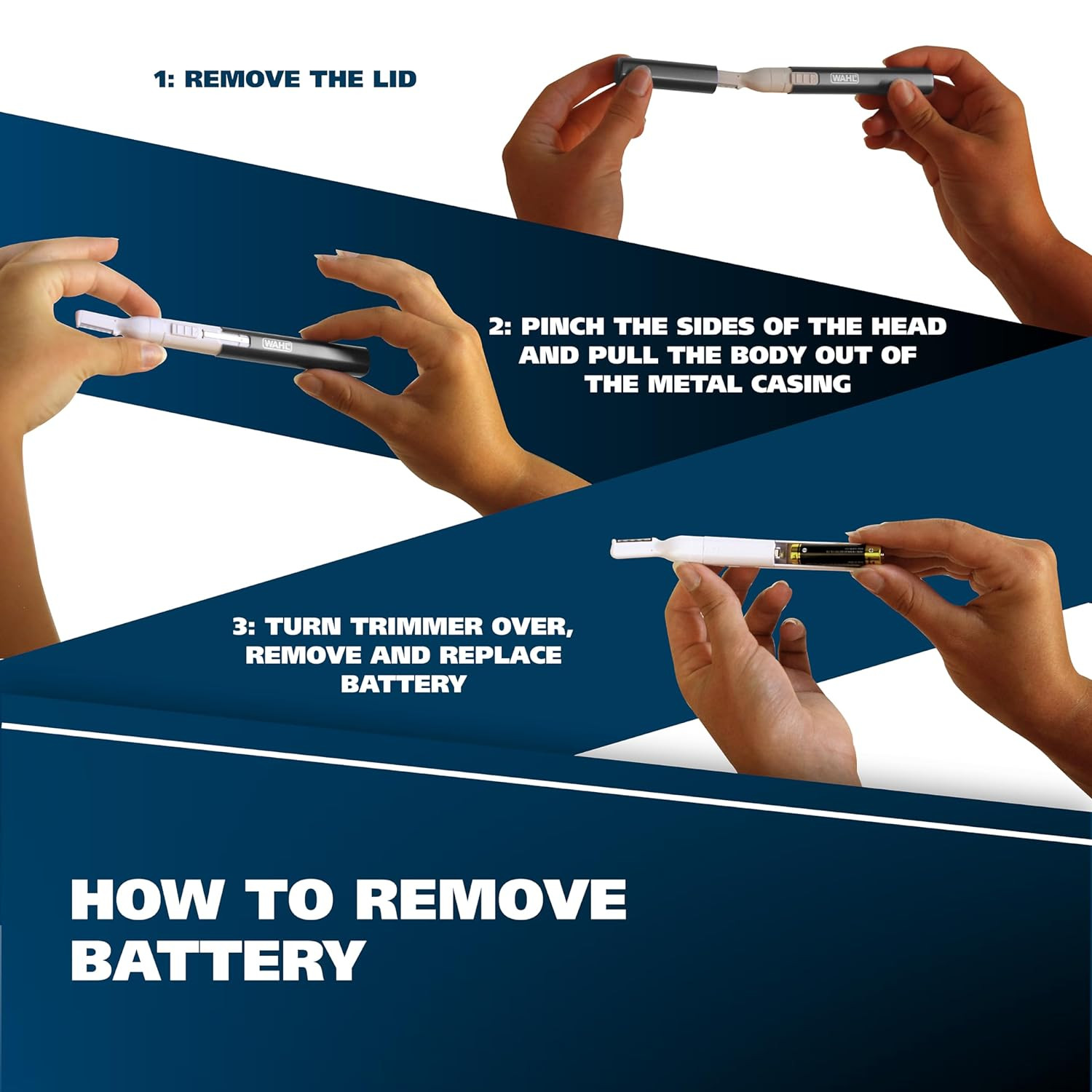 Micro Groomsman Battery Personal Trimmer for Hygienic Grooming with Rinseable…