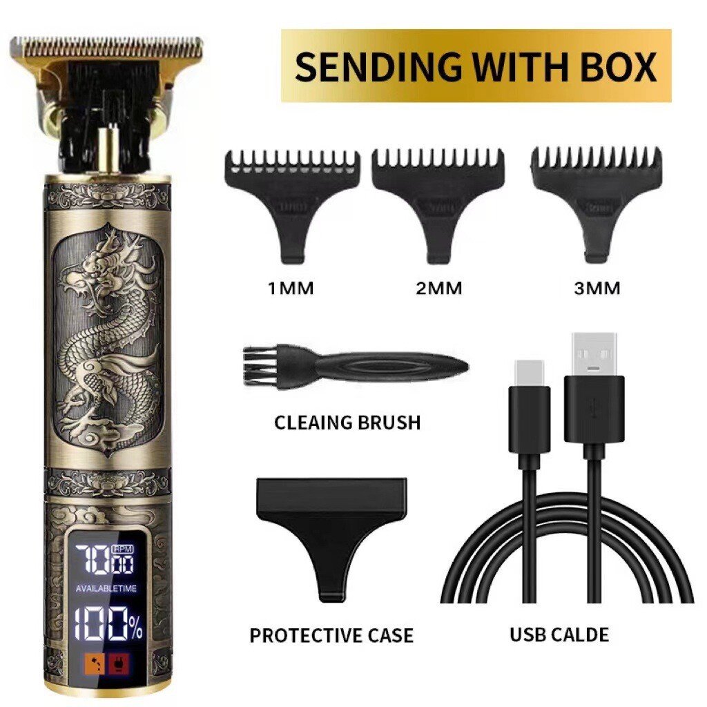 Beard Hair Trimmer for Men Professional Cordless Zero Gapped Edgers Clippers