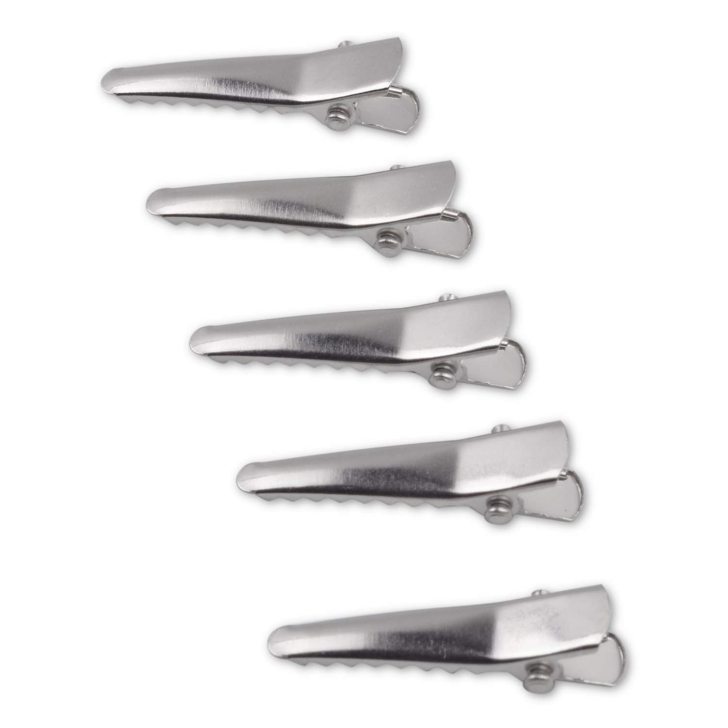 30MM Small Alligator Hair Clips, 100 Pieces 100 Count (Pack of 1), Silver