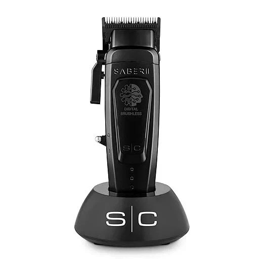 StyleCraft Saber ⅠⅠ Cordless Clipper w/Digital Brushless Motor Black | SC617B