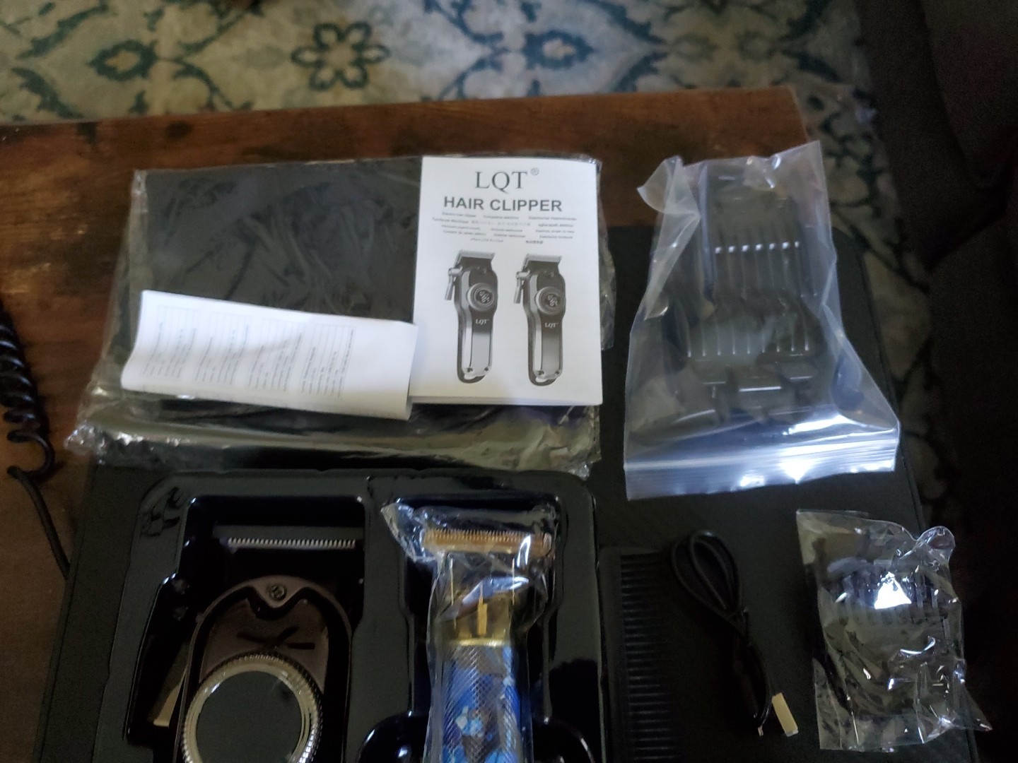 NIB – LQT-889 PROFESSIONAL Hair Clipper Set – USB Rechargeable, 1500mAh, 5V/1A