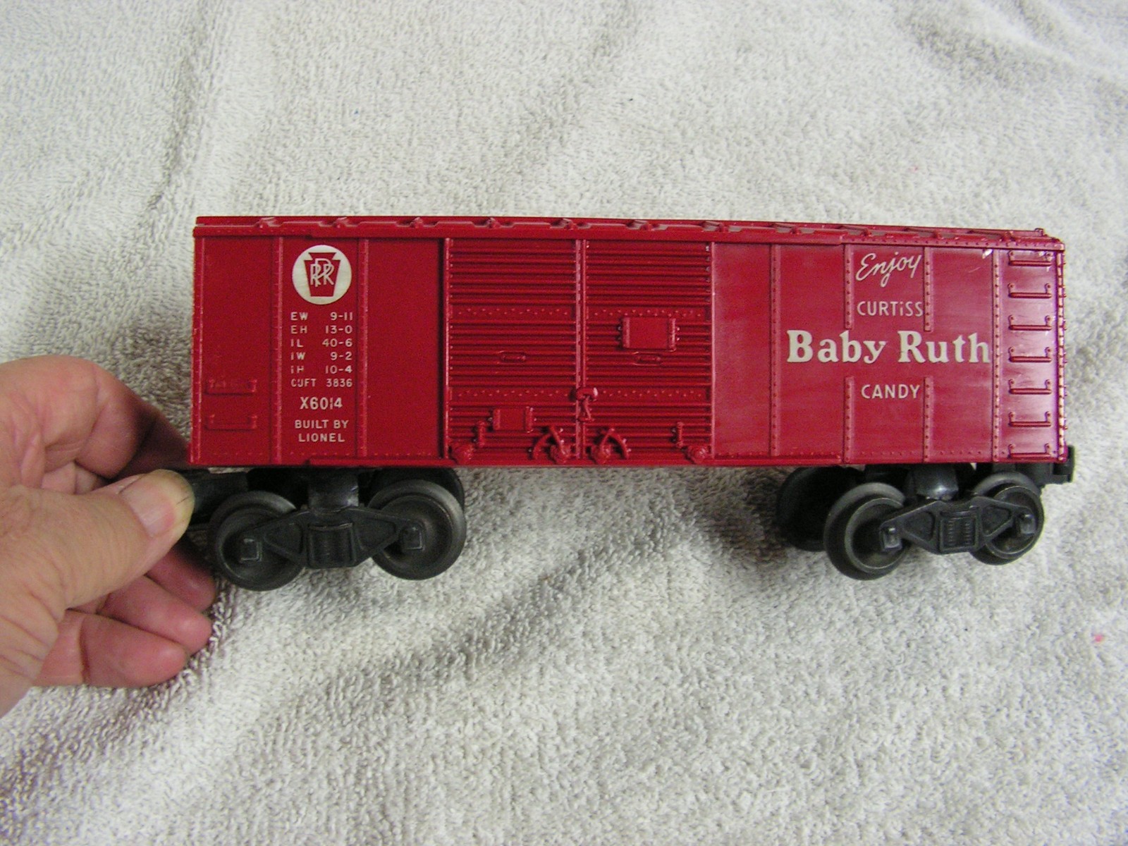 Baby Ruth X 6014 PRR 1951-56 that is in a Reproduction box.