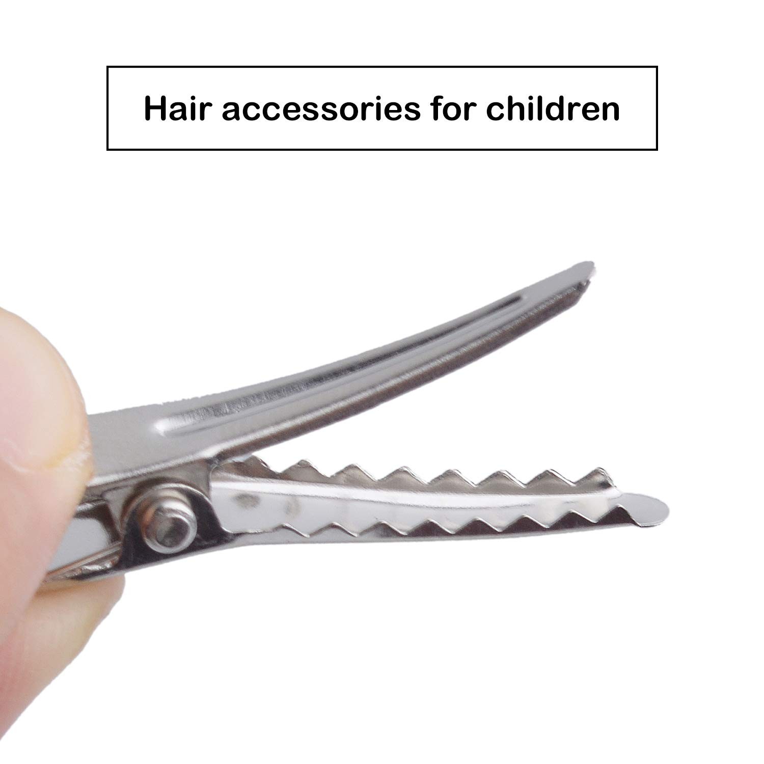 30MM Small Alligator Hair Clips, 100 Pieces 100 Count (Pack of 1), Silver