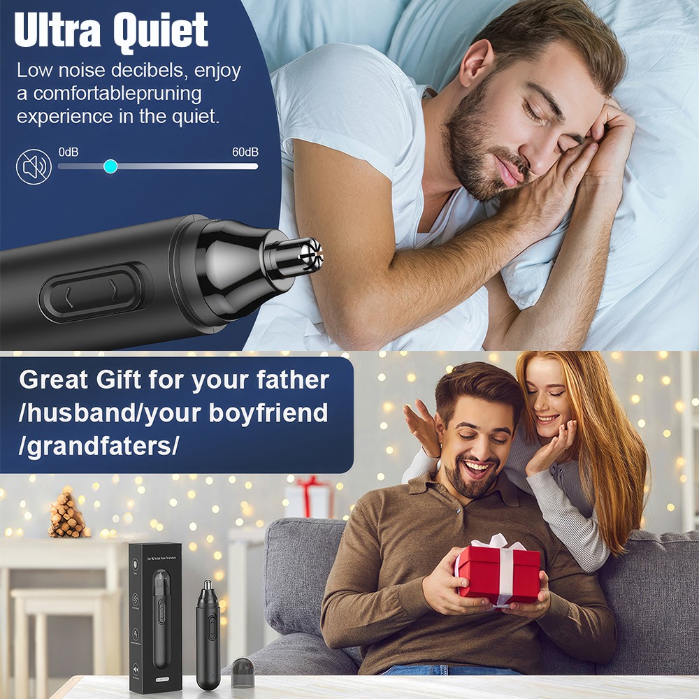 2025 NEW Nose Ear Face Neck Eyebrow Hair Mustache Beard Trimmer Shaver Clipper
